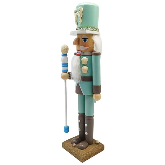 Zeiwohndc Wooden King Nutcrackers Figurine Beach Coastal Theme Christmas Decoration Gift