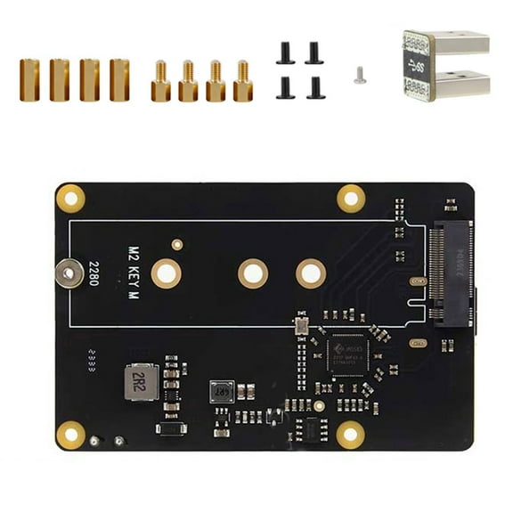 Zeiwohndc X872 USB 3.0 M.2 NVMe Solid Disk Expansion Board Module For RPi 4 Adapter
