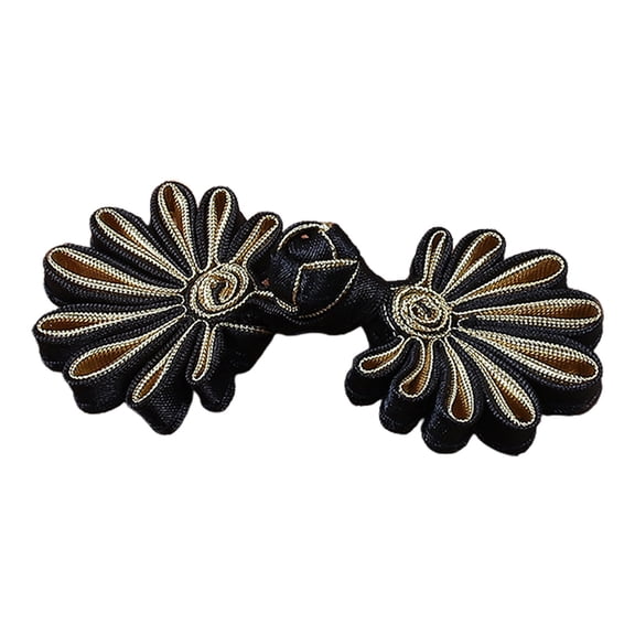 Zeiwohndc for Creative Ethnic Style for Frog Button Knot Decorative Flower Closure Sewing