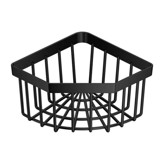 Zeiyignr Corner Shower Basket, Plastic Shower Caddies for Bathroom Corner Caddy Kitchen Bathroom Shelf Organizer Black