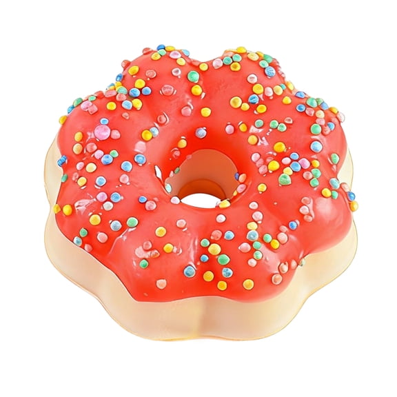 Zeiyignr Fake Donuts Artificial Doughnut for Decoration, for Home Kitchen Decoration Display Photography Props Red