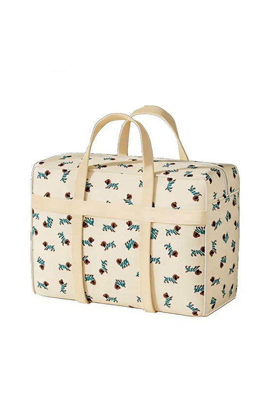 Travel Duffel Bag, Foldable Weekender Overnight Bag, Suitable for Relocation, Packing Clothes and Quilts 27.56*9.84*19.69In