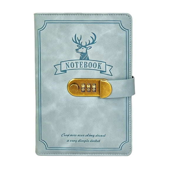 Zeiyignr Vintage Lock Journal, Refillable Personal Locking Diary, for Daily Writing and Recording Privacy Protection
