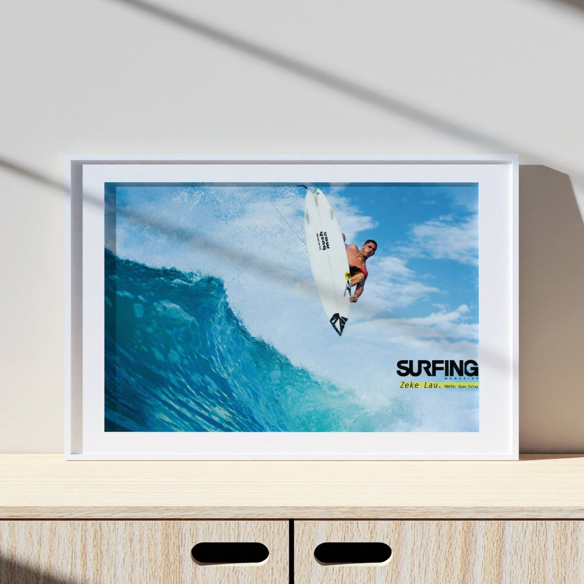 Zeke Lau Surfing Magazine Wall Art Print, Coastal Surf Photography ...