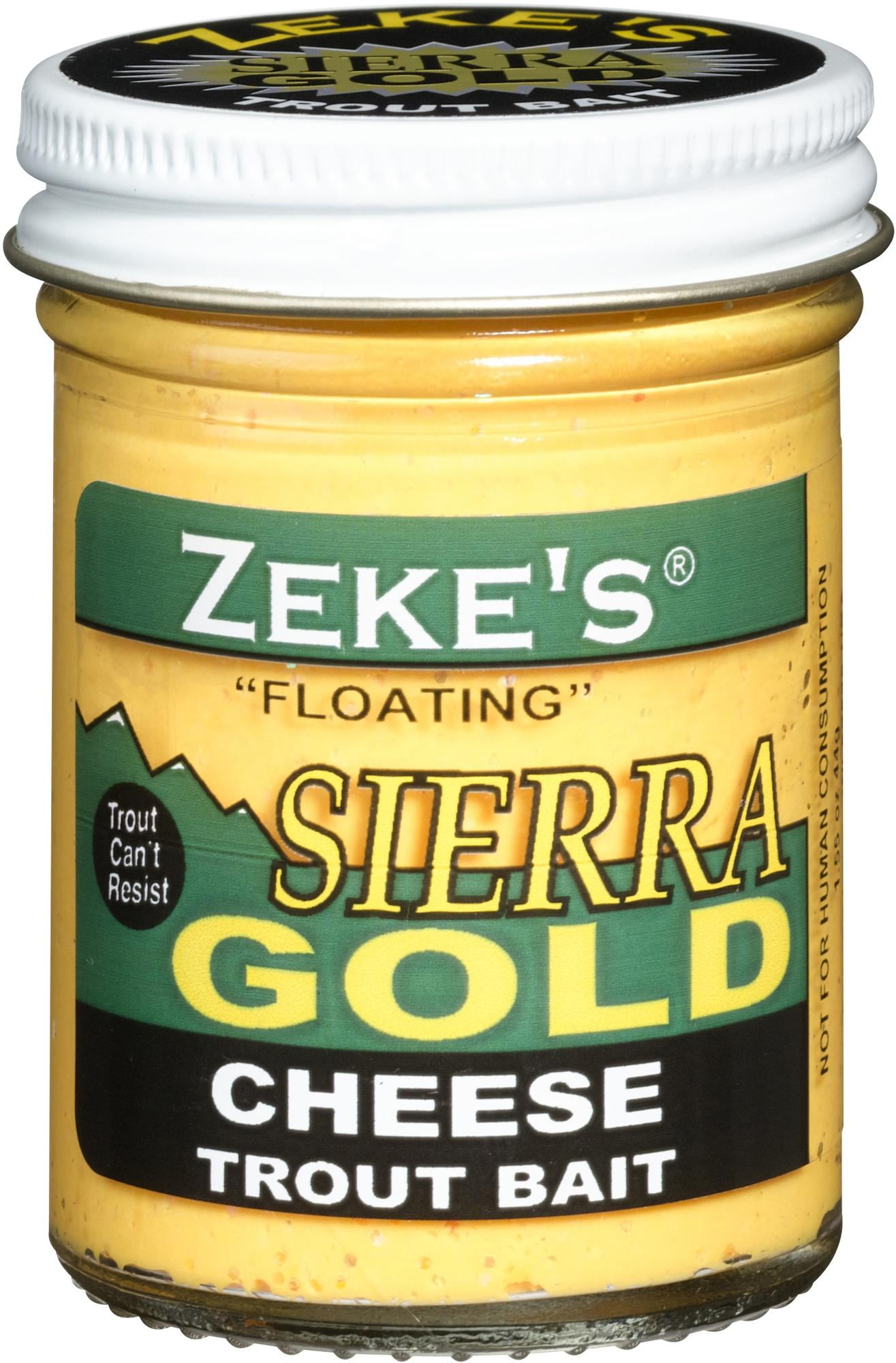 Zeke's 0901 Sierra Gold Floating Trout Bait, Jar, Cheese Yellow