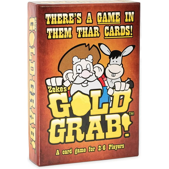 Zeke's Gold Grab Portable Card Games, Cardstock Brown
