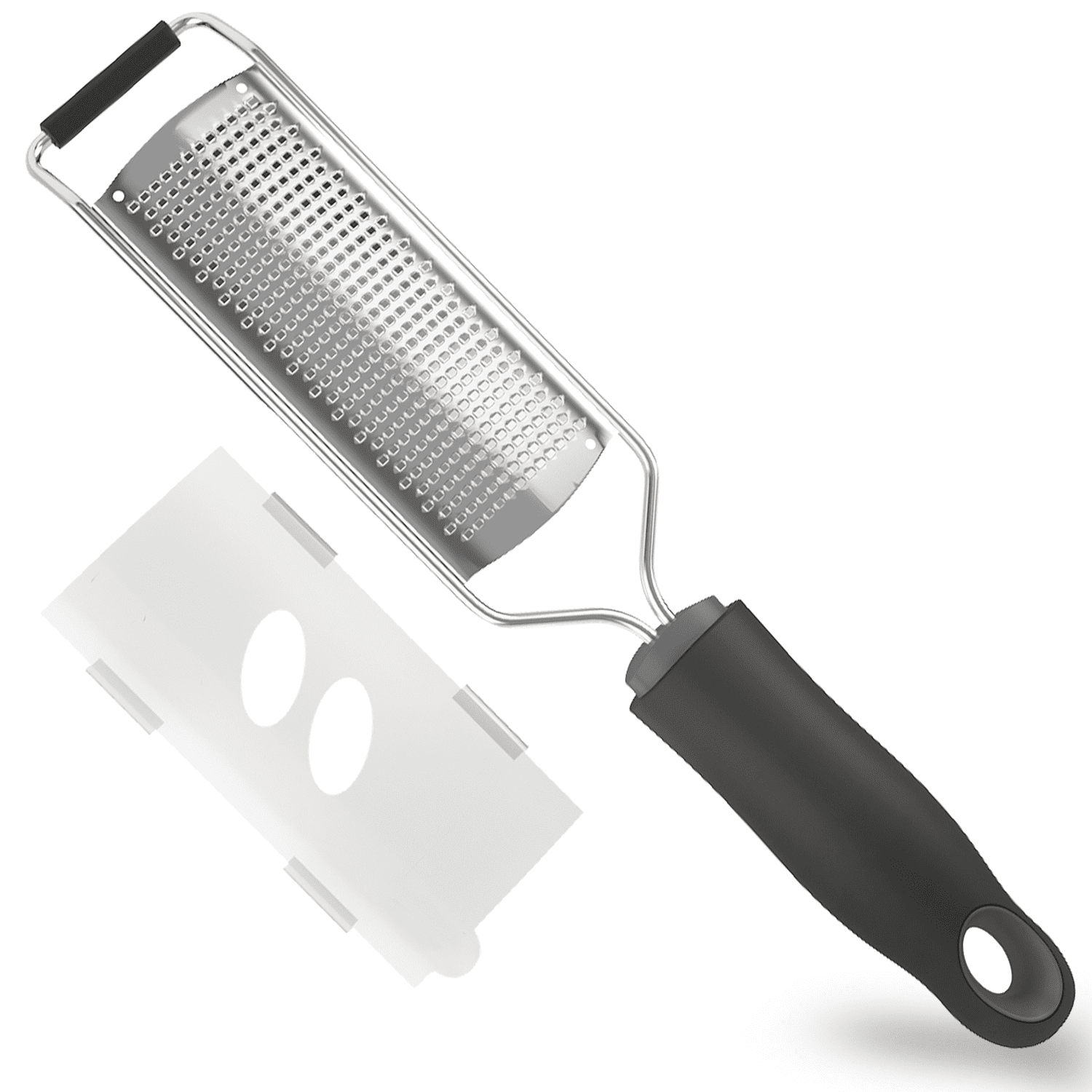 CHUANK Stainless Steel Handheld Cheese Grater – Comfort Non-Slip Handle and  Razor Sharp Blades – Easily Grates All Types of Cheeses, Fruits