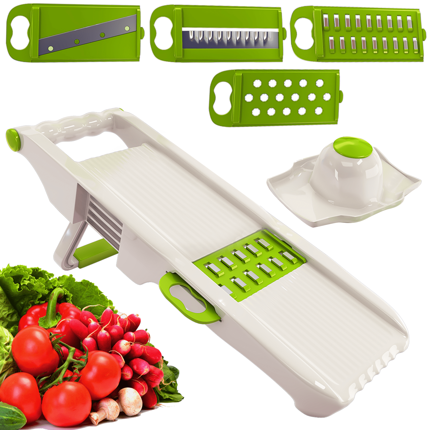 Mandoline Slicer - Best Vegetable Chopper And Grinder - 8 in 1 Vegetable  Slicer – Timeless Matter