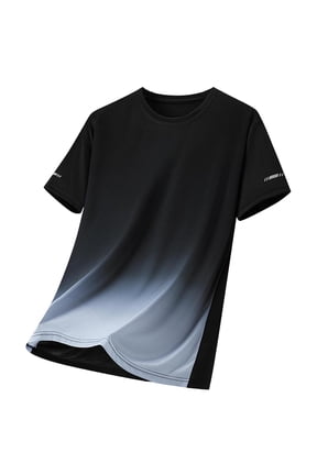Mens Shirts Gradient-Print Short-Sleeve Crew-Neck T-Shirt,Sizes M-5XL