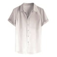thumbnail image 1 of Zekutng Mens T-Shirts Gradient-Print Short-Sleeve Collared Summer Shirt,Sizes S-2XL, 1 of 3