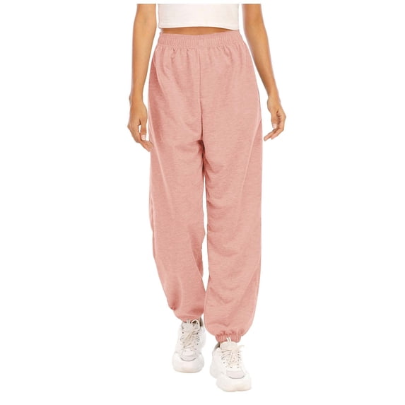 Zekutng Pants for Women Trendy Drawstring High Waisted Loose Joggers with Pockets Fall Winter Comfy Workout Gym Running Trousers,Sizes S-2XL