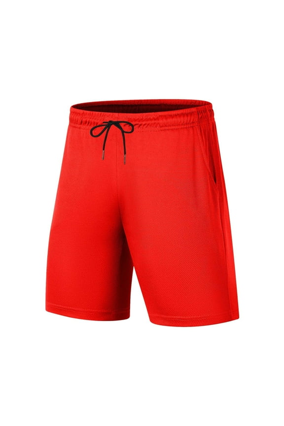 Shorts Men Style Solid Color Casual Drawstring Waist Shorts with Pockets,Sizes S-4XL