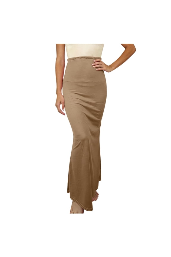 Skirts for Women High Waist Solid Maxi Skirt Stretchy Bodycon Long Skirt for Elegant Casual Office Wear,Sizes S-2XL