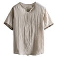 thumbnail image 1 of Zekutng T Shirts for Man Short Sleeve V-Neck Regular Casual Shirt,Sizes M-5XL, 1 of 4