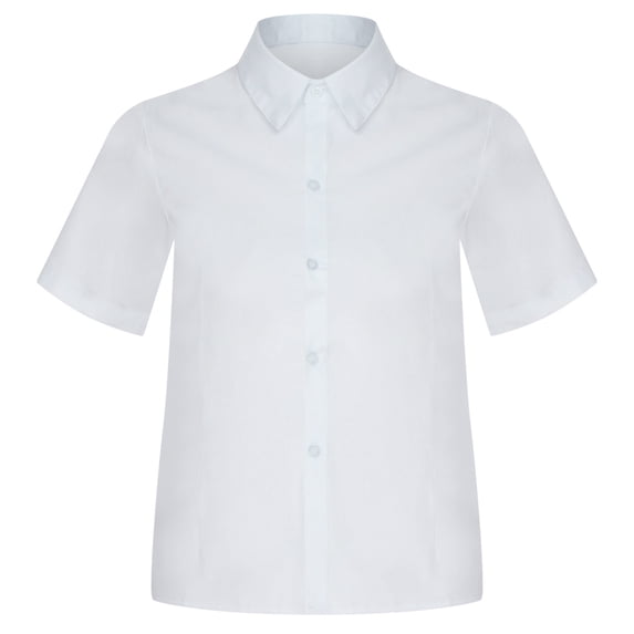 Zekutng Womens Tops Fashion White Shirt Short Sleeve Uniform Business Attire Casual Shirts,Sizes S-4XL