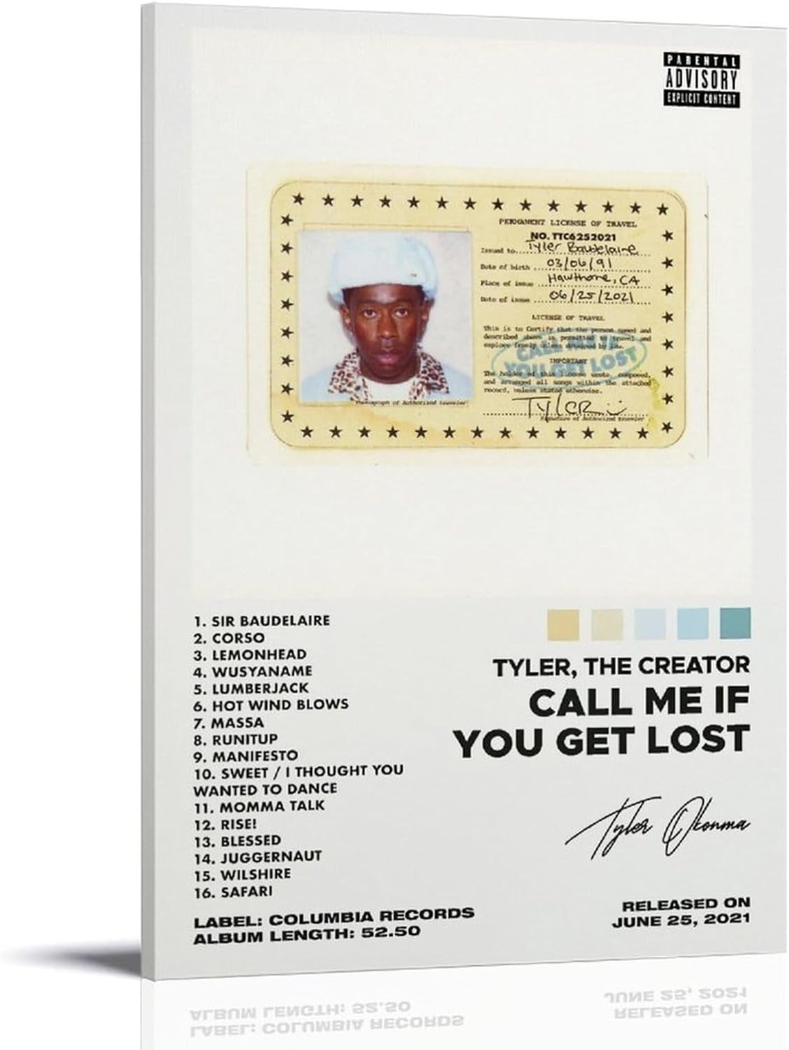 Zelbuck Tyler Poster The Creator Call Me If You Get Lost Album Cover ...