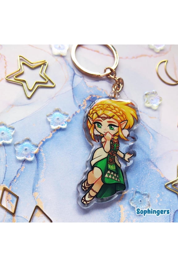 Zeld0 Keychain // Clear Acrylic Keychain (1 keychain)
