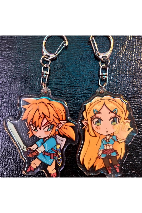 Zelda And Link keychain 1 packs, random 1 pack