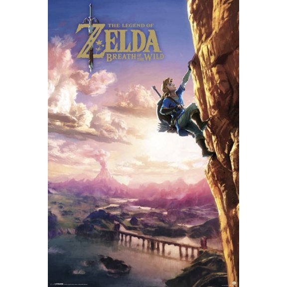 Zelda - BotW - Climbing Poster - 22 x 34 inches