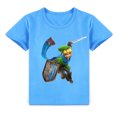 thumbnail image 1 of Zelda Boys Cotton Crew Neck Short Sleeve T-shirt Kids Summer Casual Sport Top T-shirt, 1 of 2