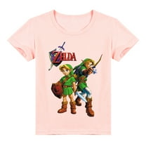 Zelda Boys Girls Cotton Short Sleeve T-shirt Kids Summer Fashion Casual T-shirt