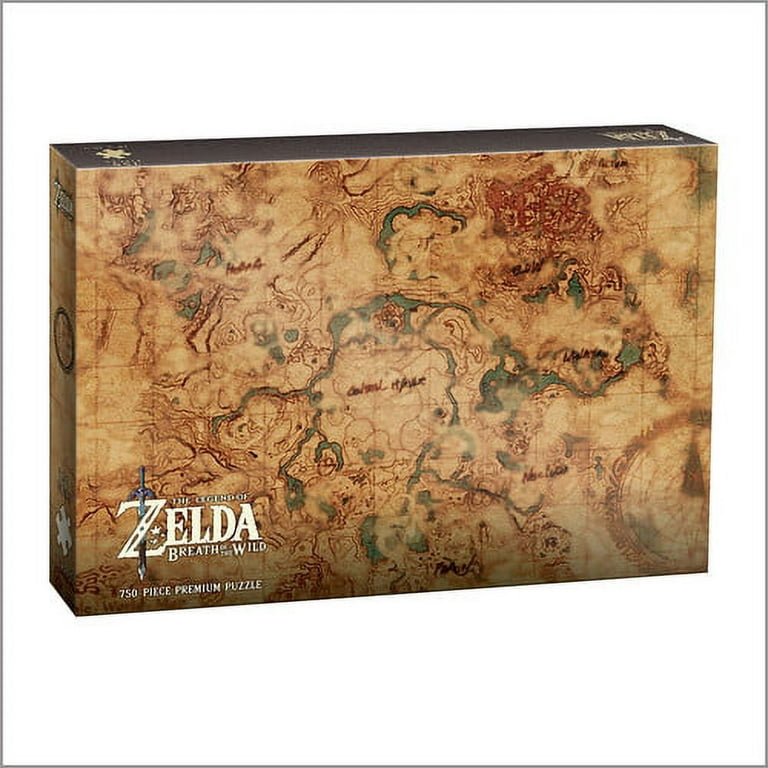 Zelda: Breath Of The Wild Hyrule Map 750 Pc. Premium Puzzle