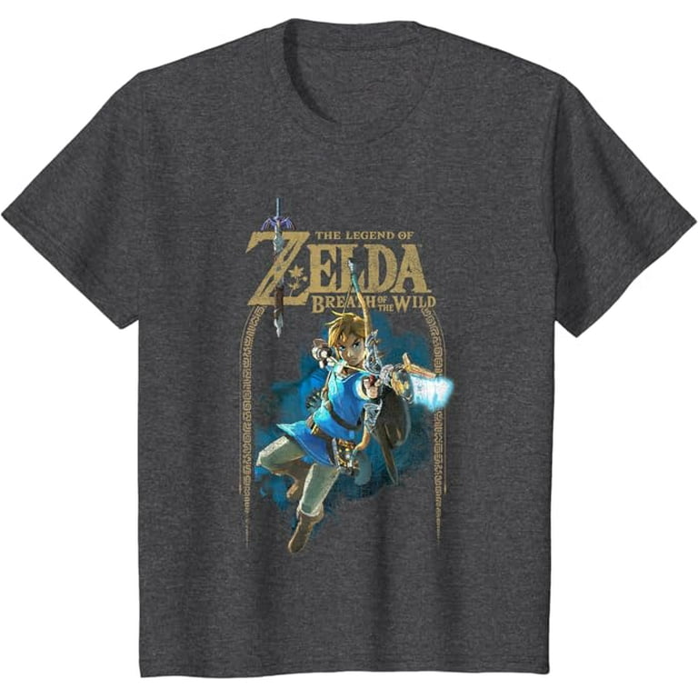 Zelda Breath Of The Wild Link Arch Shot Logo Graphic T-Shirt Zelda Breath Of The Wild Link Arch Shot Logo Graphic T-Shirt