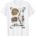 thumbnail image 1 of Zelda Breath Of The Wild Link Inventory Graphic DTG Print Unisex T-Shirt, 1 of 5