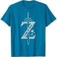 thumbnail image 1 of Zelda Breath Of The Wild Logo DTG Print Unisex T-Shirt,Sapphire Color,Size 4T, 1 of 5