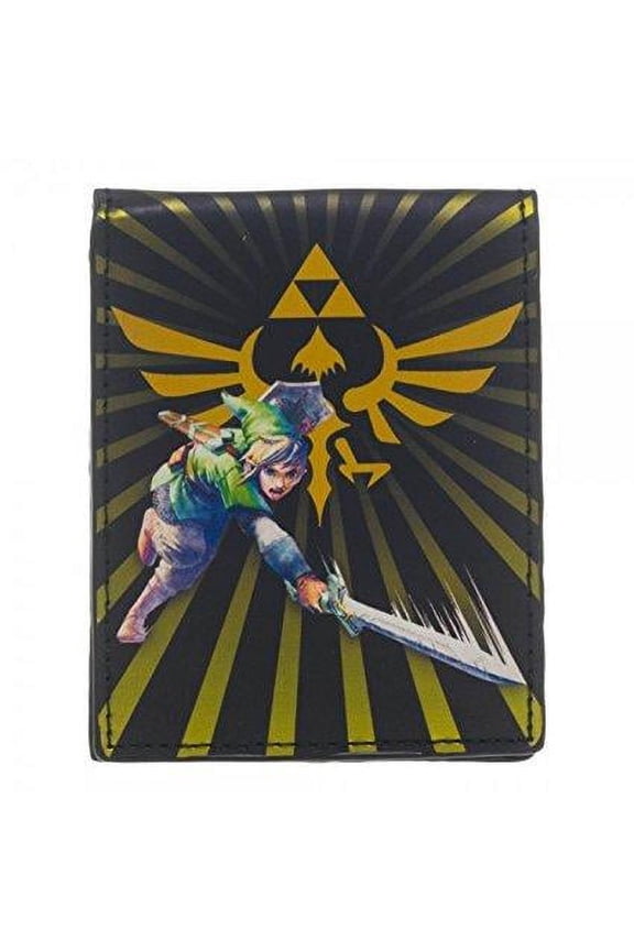 The Legend Of Zelda Unisex Trifold Wallet, Multicolor, Gold, 1-Piece
