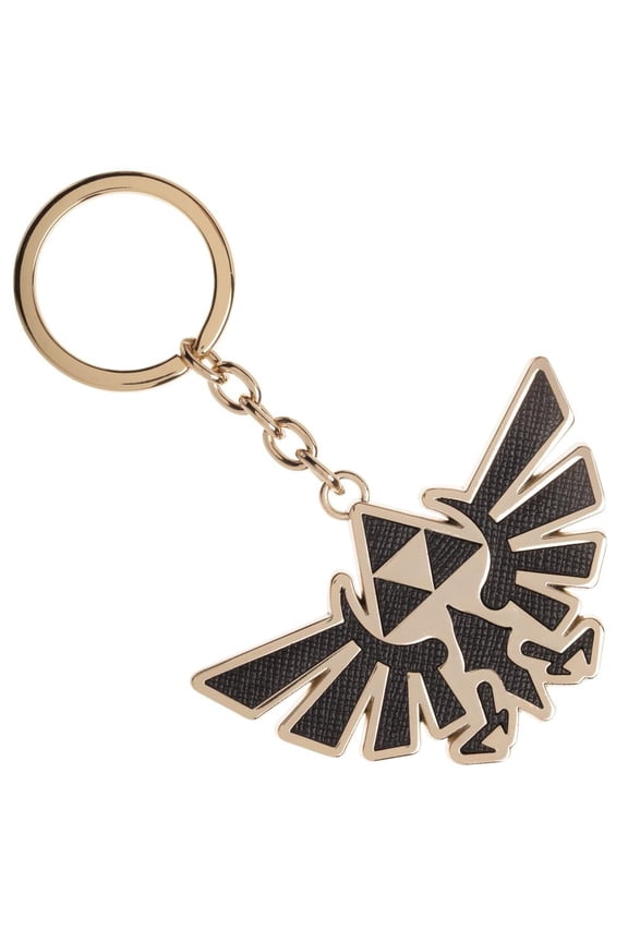 Zelda Crest Metal Keychain with Pu Inlay
