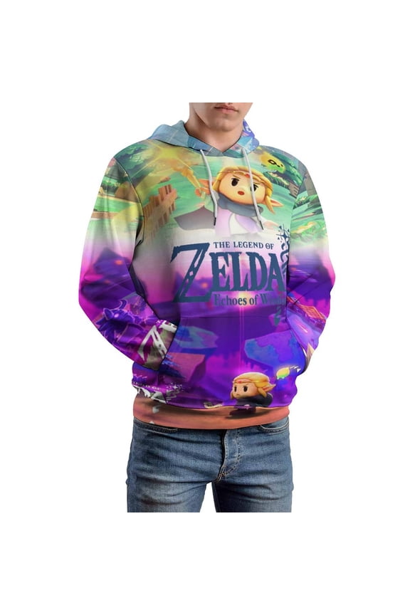 Zelda Echoes of Wisdom Casual Hoodies Pullover Sweatshirt Long Sleeve Hooded Jackets with Pockets Men Women
