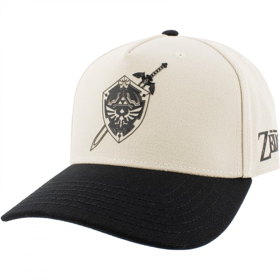 Zelda Embroidered Hylain Shield White Wool Cap