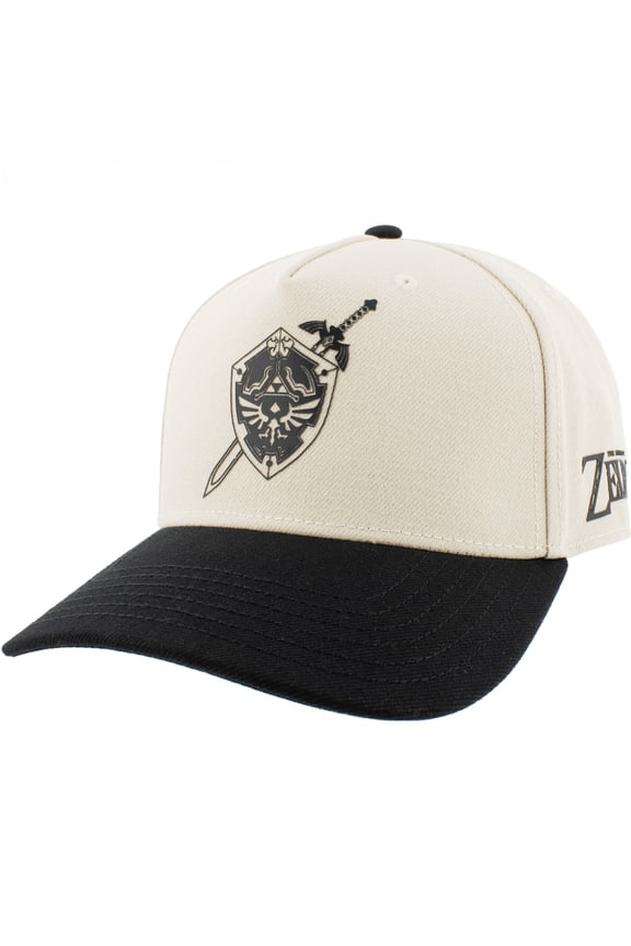 Zelda Embroidered Hylain Shield White Wool Cap