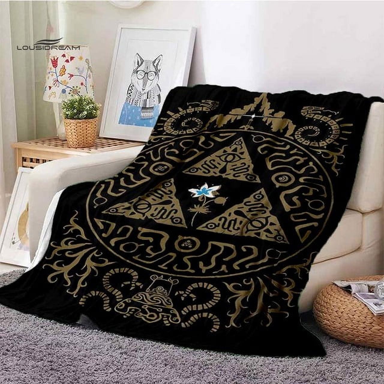 Zelda Game Movie Logo Design Blankets for Beds Home Travel Adult