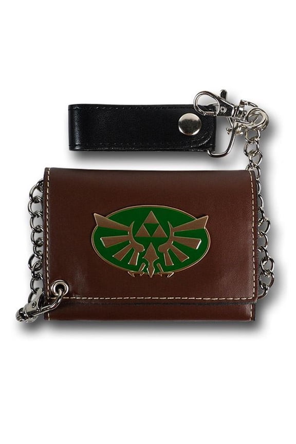 Zelda Green Badge Chain Wallet