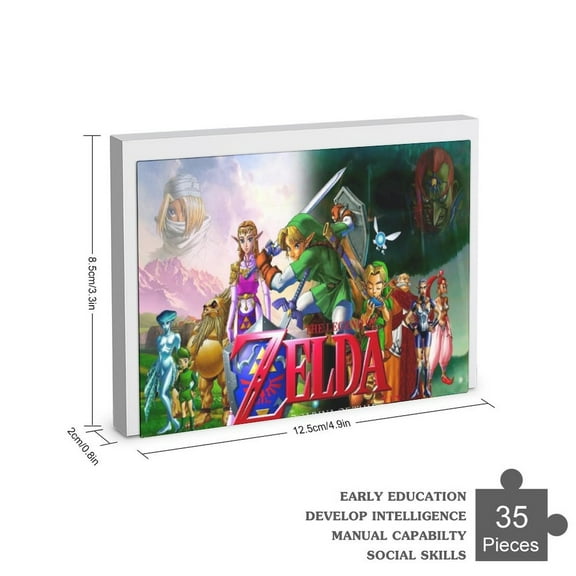 Zelda Jigsaw Puzzle 35-1000 Piece Interlocking Jigsaw Puzzle Game Theme