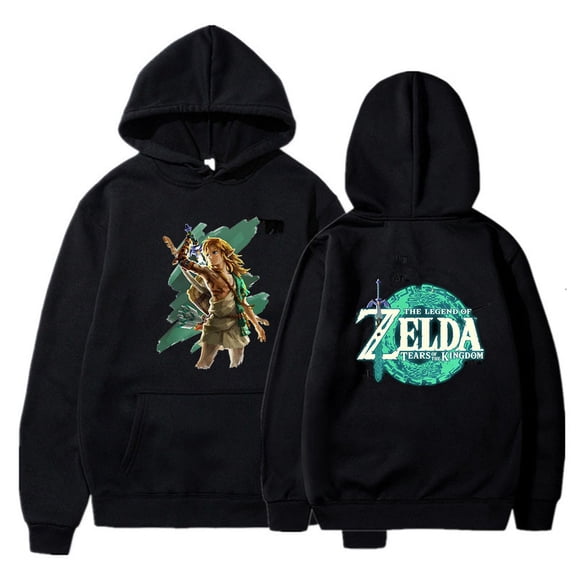 Zelda Legend Street Skateboard Fleece-Lined Hooded Sweatshirt Pullover Jacket