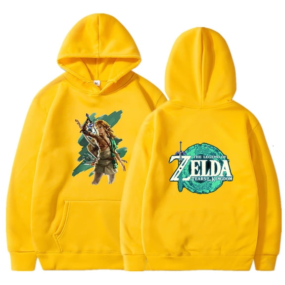 Zelda Legend Street Skateboard Fleece-Lined Hooded Sweatshirt Pullover Jacket
