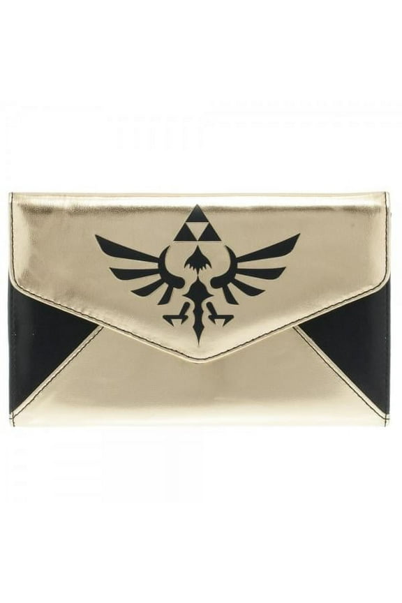 Zelda Logo Gold & Black Envelope Wallet