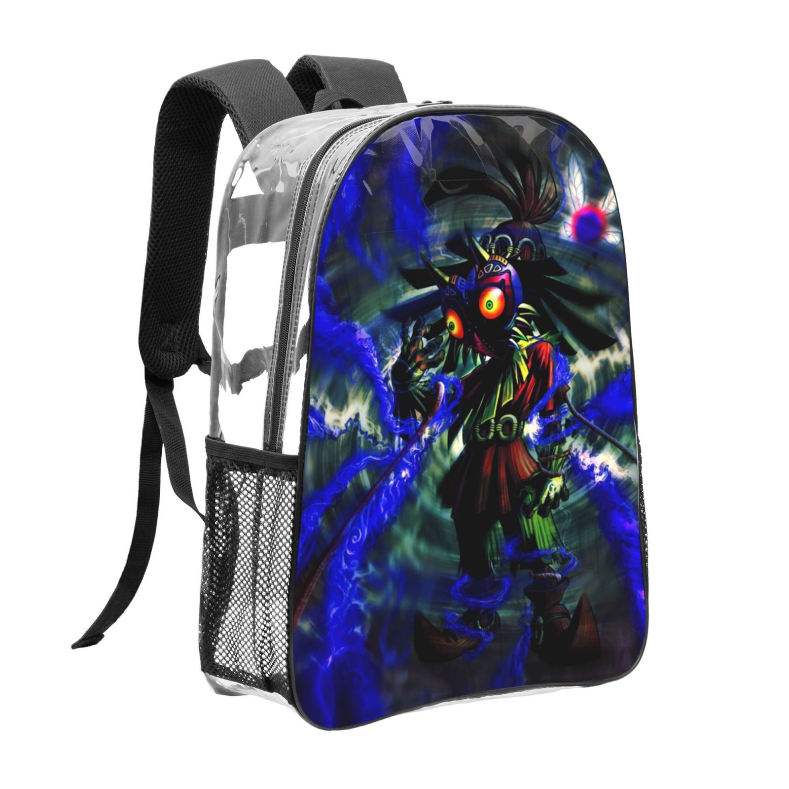 Zelda Majora Mask Transparent Backpack Shoulder Laptop Bags Daypack ...