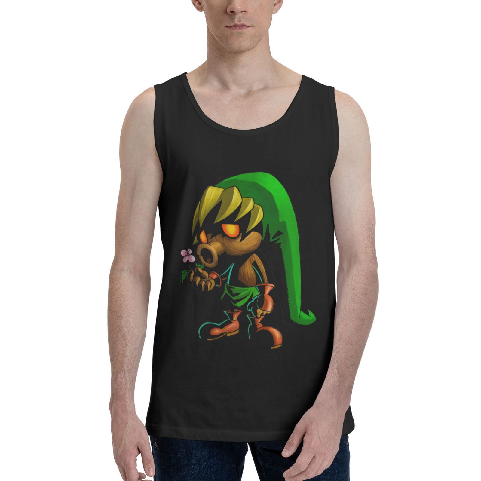 Zelda Majora'S Mask Workout Tank Tops Gym Muscle Tee Bodybuilding ...