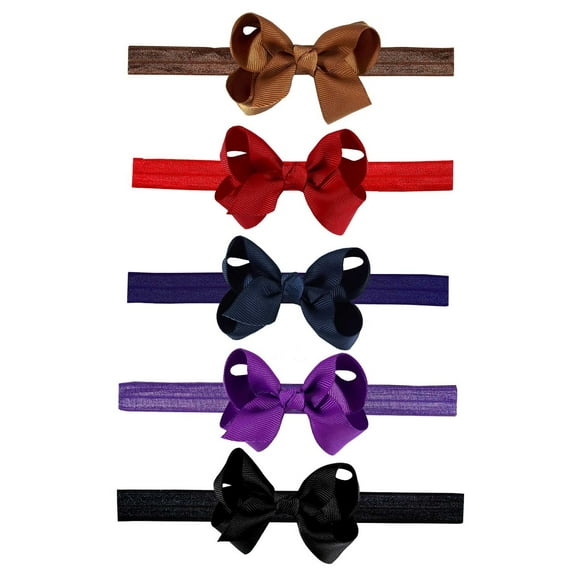 Zelda Matilda 10 Piece Boutique Bow Clips - Plus Interchangeable Headband Set