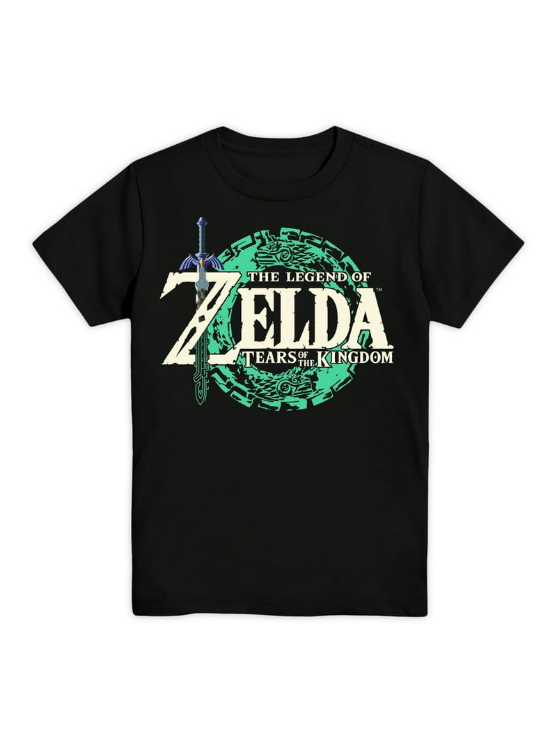 Zelda Totk Logo, Graphic Boys Crew Neck Short Sleeve T-Shirt