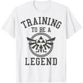 thumbnail image 1 of Zelda Training To Be A Legend Badge Graphic DTG Print Unisex T-Shirt, 1 of 5