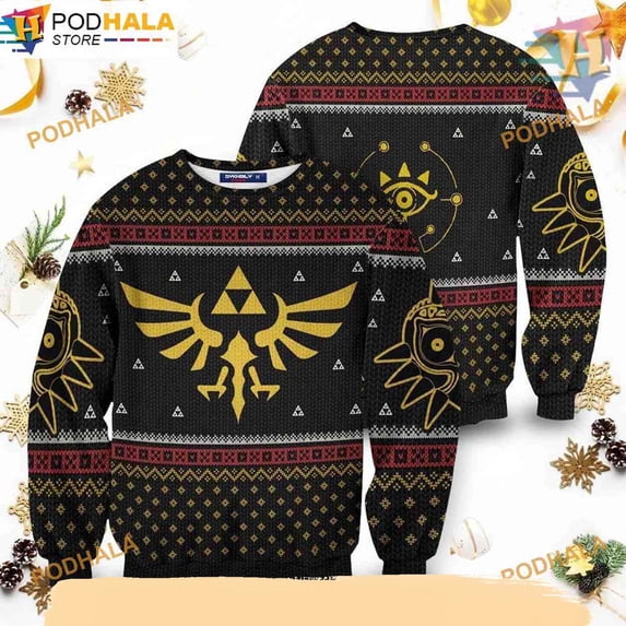 Witty Dc Zelda Ugly Christmas 3D Sweater, Funny Xmas Sweater - Walmart.com