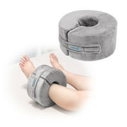 Zelen Foot Elevation Pillow Ankle Wedge Heel Elevator Cushion Foot Support Pillow Medical Ankle Cushion for Foot Pressure Bed Sore Ulcer Sleeping Foot Leg Rest Elevated Support Foam Medium, 1 PCS