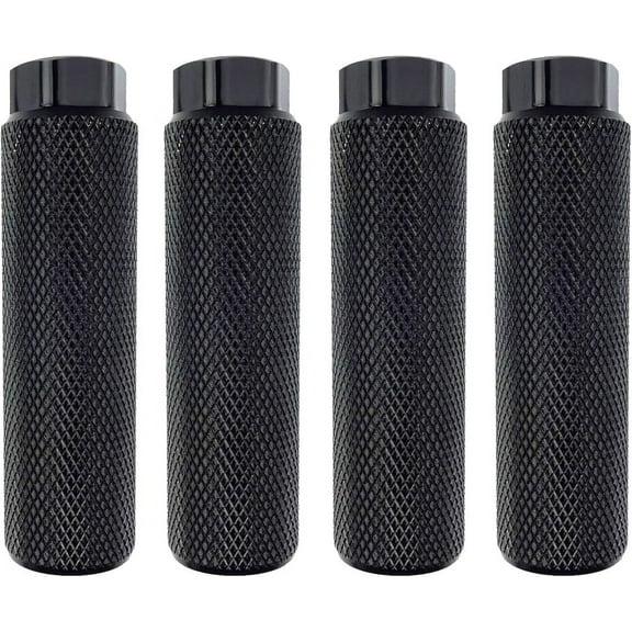 Zelerdo 2 Pairs Aluminum Alloy Bike Pegs for Mountain Bike Cycling Rear Stunt Pegs Fit 3/8 inch Axles