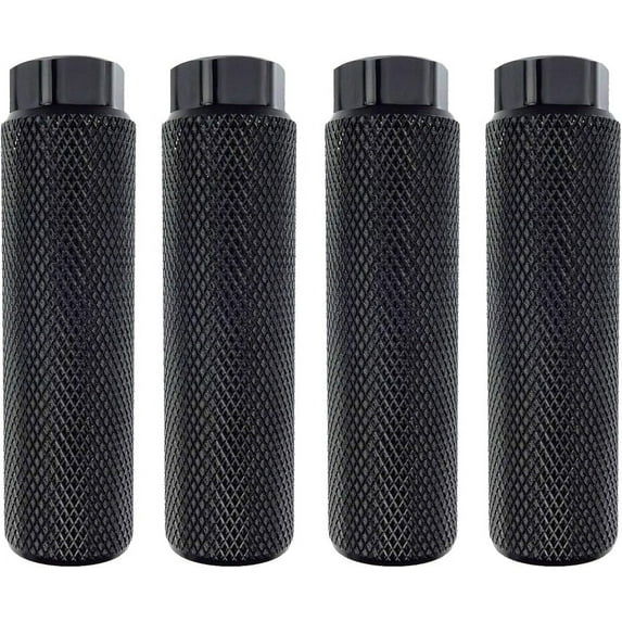 Zelerdo 2 Pairs Aluminum Alloy Bike Pegs for Mountain Bike Cycling Rear Stunt Pegs Fit 3/8 inch Axles