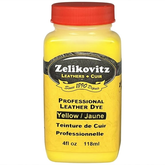 Zeli Pro Waterbased Leather Pigment Dye - 2136 Yellow / 4 oz